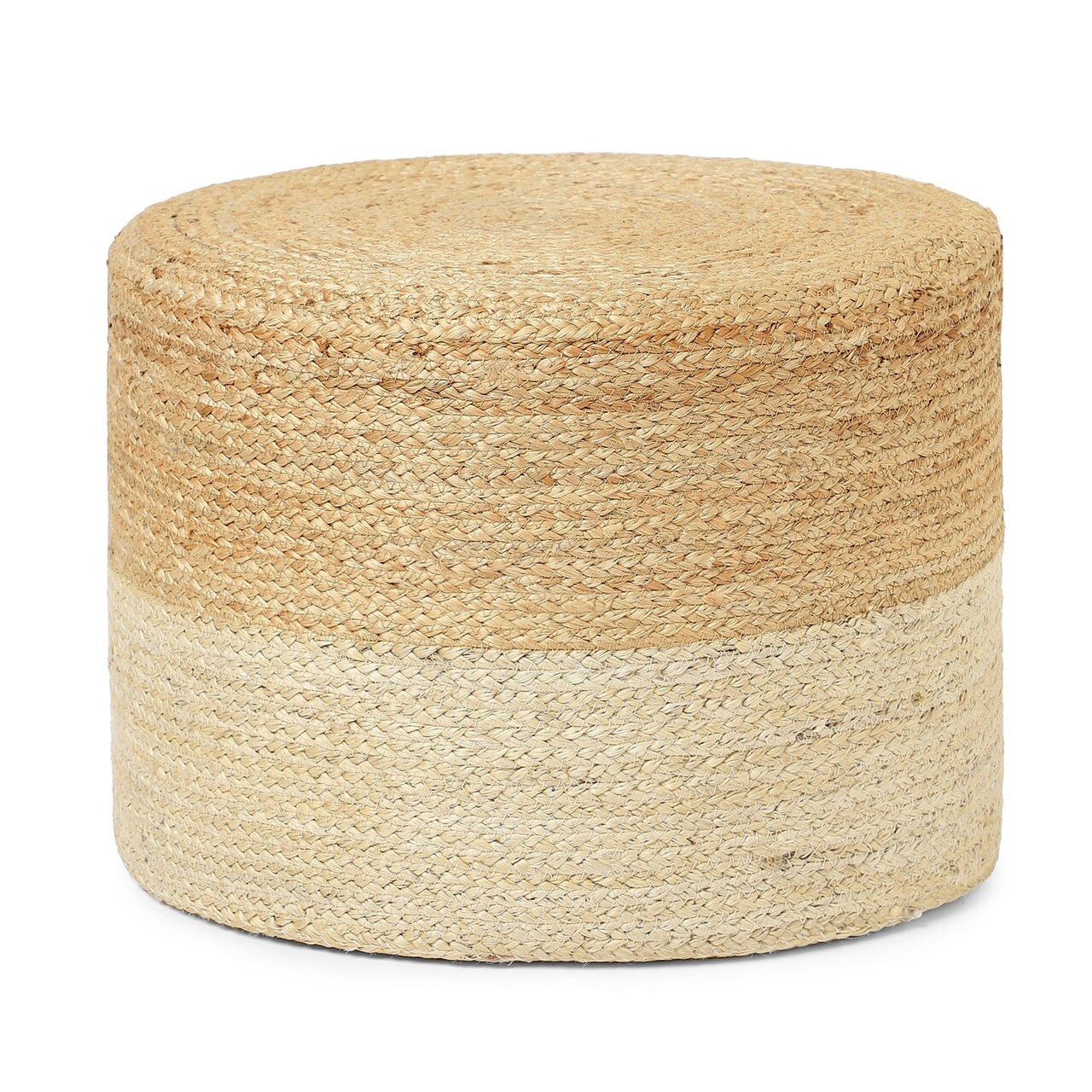 Edge Collections-18" x 14"-Handcrafted Braided Pouf Ottoman for Home Décor-1 pcs